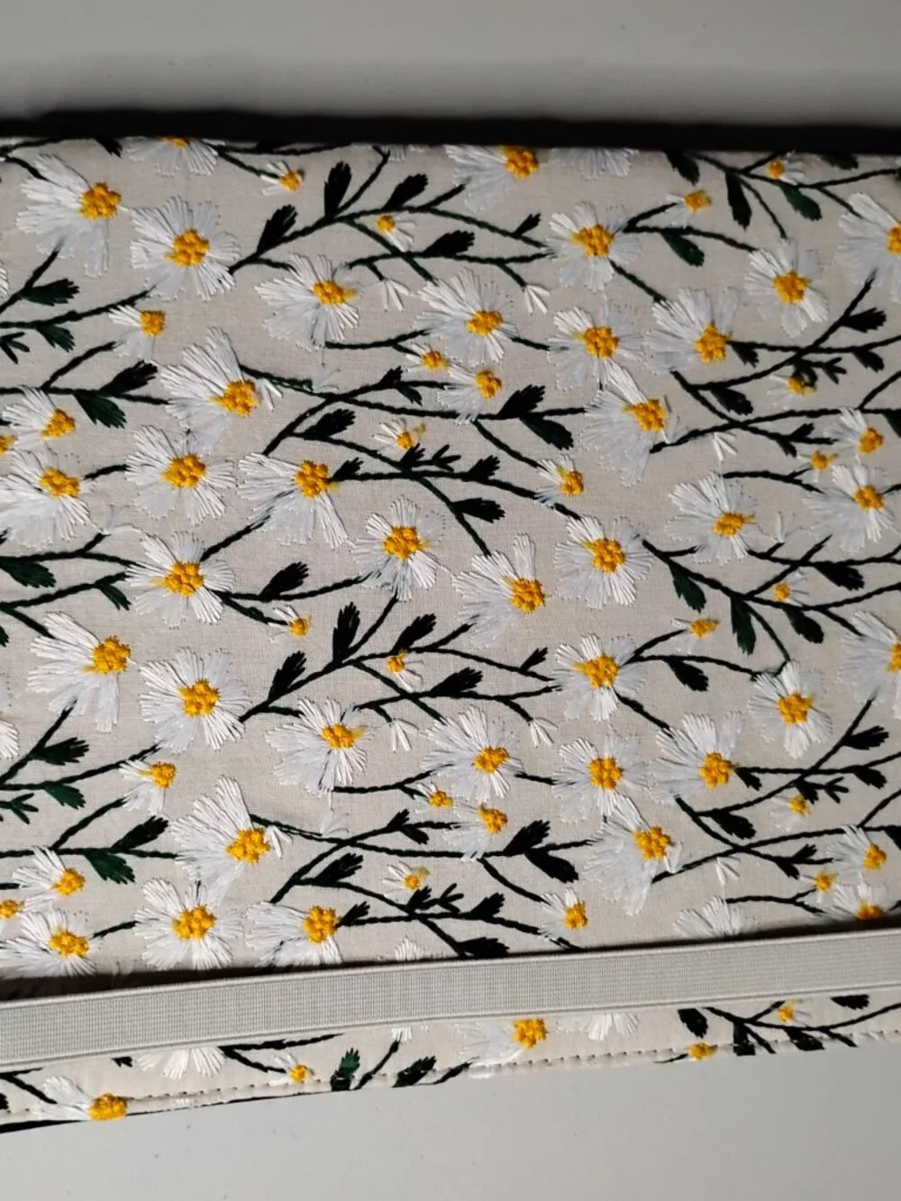 Embroidered Daisy Ipad Case Approx 11